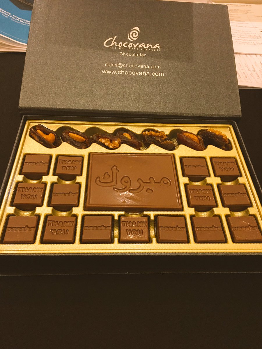 MENA_CFO's tweet photo. Thank you Choconava for the lovely customised sweet treats. #CFOME16 https://t.co/z9APAmNN6J