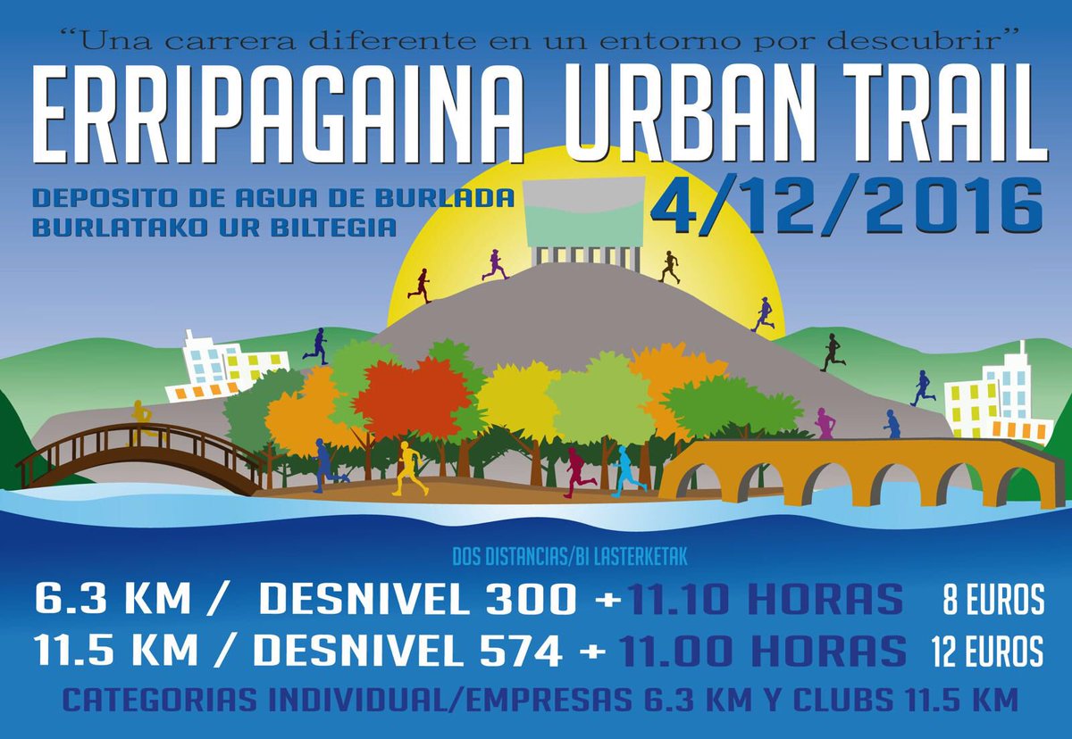 Run_Bum's tweet photo. @Mugibili gracias por haceros eco de nuestras propuestas. Os hago llegar un Trail Urbano en Burlada para el 4 de diciembre. Gracias https://t.co/a4N5qBO3mo