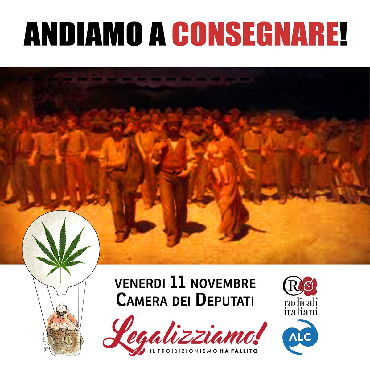 Radicali's tweet photo. Appuntamento venerdì 11 novembre alle 10.00 al Partito Radicale o alle 11.00 in Piazza Montecitorio: vieni anche tu e #Legalizziamo! https://t.co/VwQt9Qb3kY