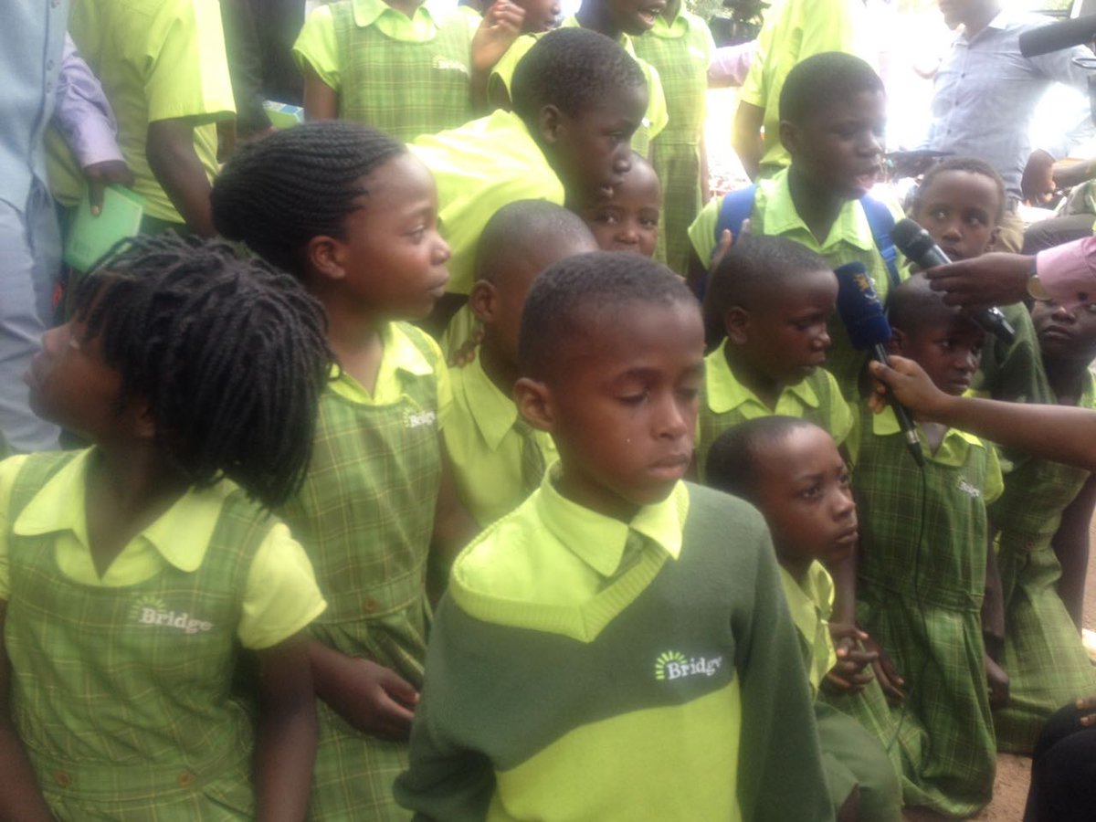 emmamutaka's tweet photo. #KeepBridgeOpen why not listen to the cry of these smart pupils? They simply want their school @Bridge_UG open. @SolomonSerwanjj https://t.co/NO8P96w3hI