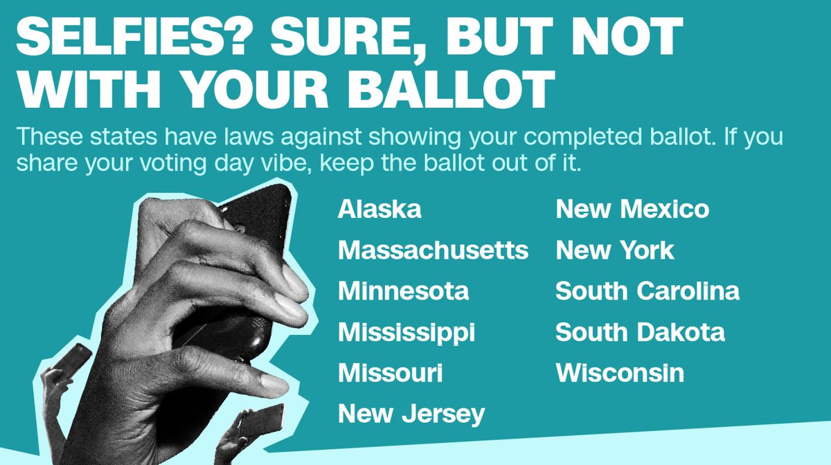 CNN's tweet image. Don't even THINK about taking a selfie when you vote in these states cnn.it/2eOueCc