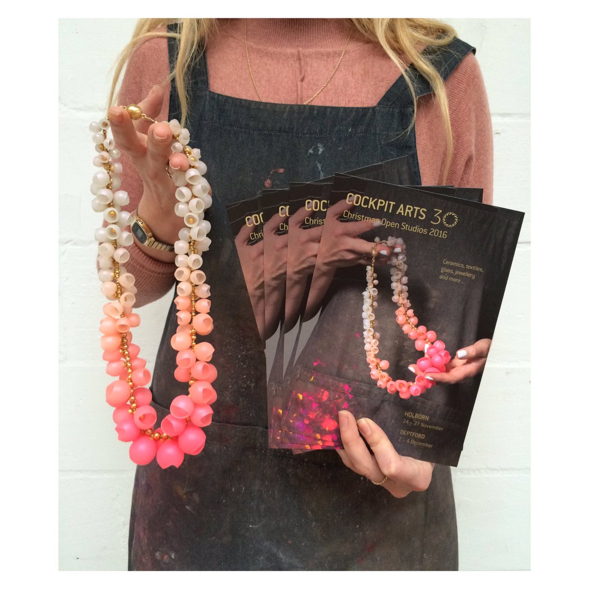 Seeing double...Oh look the @Cockpit_Arts flyers have arrived for our open studios 24-27 November #cockpitopens