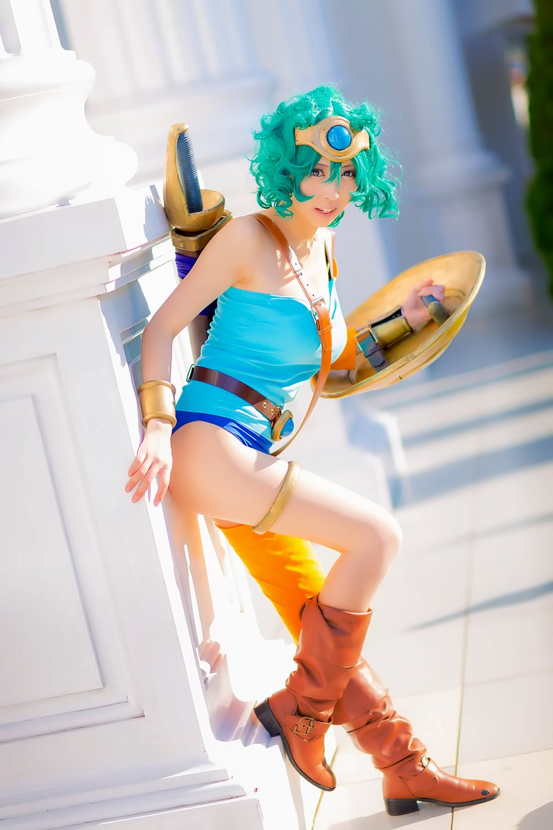 ○女勇者コスプレ衣装○ドラゴンクエスト4○ドラクエ4○DQ4 緑色基調