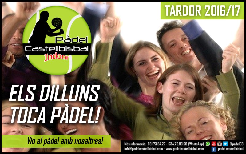 Nova setmana a la vista!! I si avui és dilluns.... Avui toca #pàdel!!! 😉