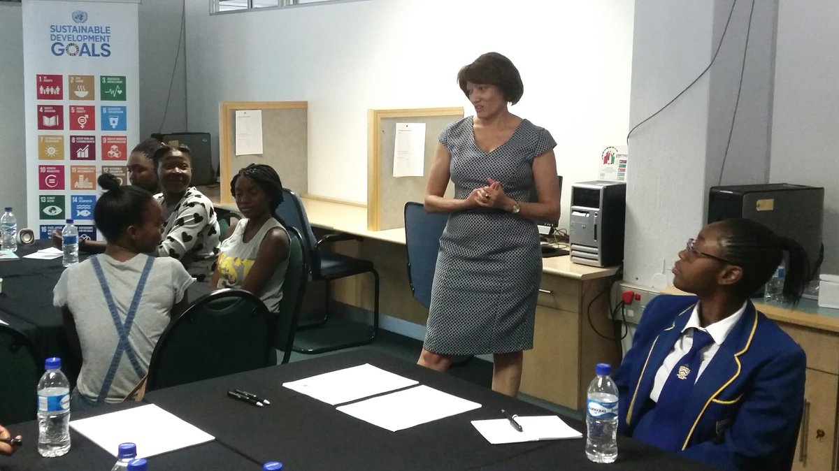 unicwindhoek's tweet photo. .@AntheaBasson encourages the learners to follow their dreams. "You can do anything you want to!" #ProsperousPaths https://t.co/A0DHeTuFQQ