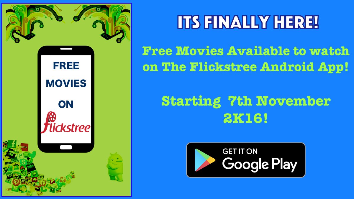 flickstree's tweet photo. The Wait is Over Peeps! 
The Flickstree Android App is now featuring FREE Movies Available to Watch! Download Now @ https://t.co/Gh0rsz70h0 https://t.co/fUGNZUuUAA