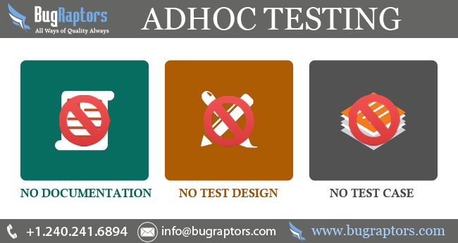 BugRaptors's tweet image. #AdhocTesting is a part of #softwaretesting performed without planning and documentation  goo.gl/9SDGBw