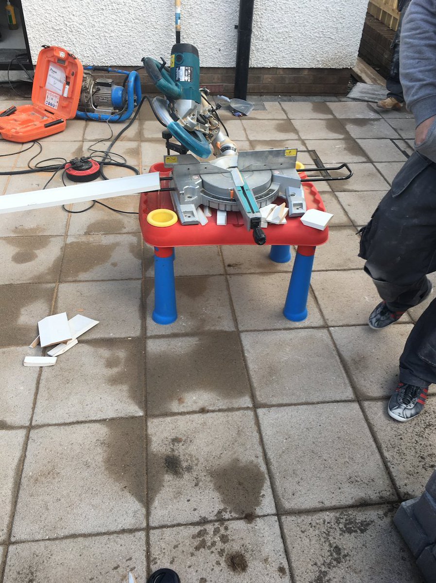 The joiners new work bench 😂 #Construction #tradetalk