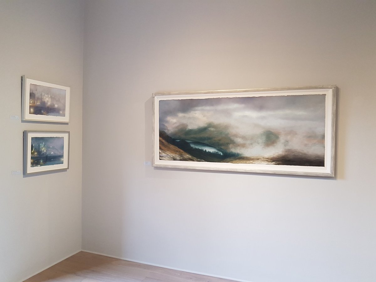 #pictureoftheday three works #GalleryWall from my #Exhibition <a href="/ScottishGallery/">The Scottish Gallery</a> #Edinburgh open now until 26th Nov #Art #Scotland #FineArt