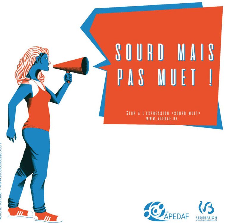 "Sourd mais pas muet !" : utilisons les mots exacts. bit.ly/2dKpNHa 
#sensibilisation #Sourds #sourdmuet @APEDAFasbl