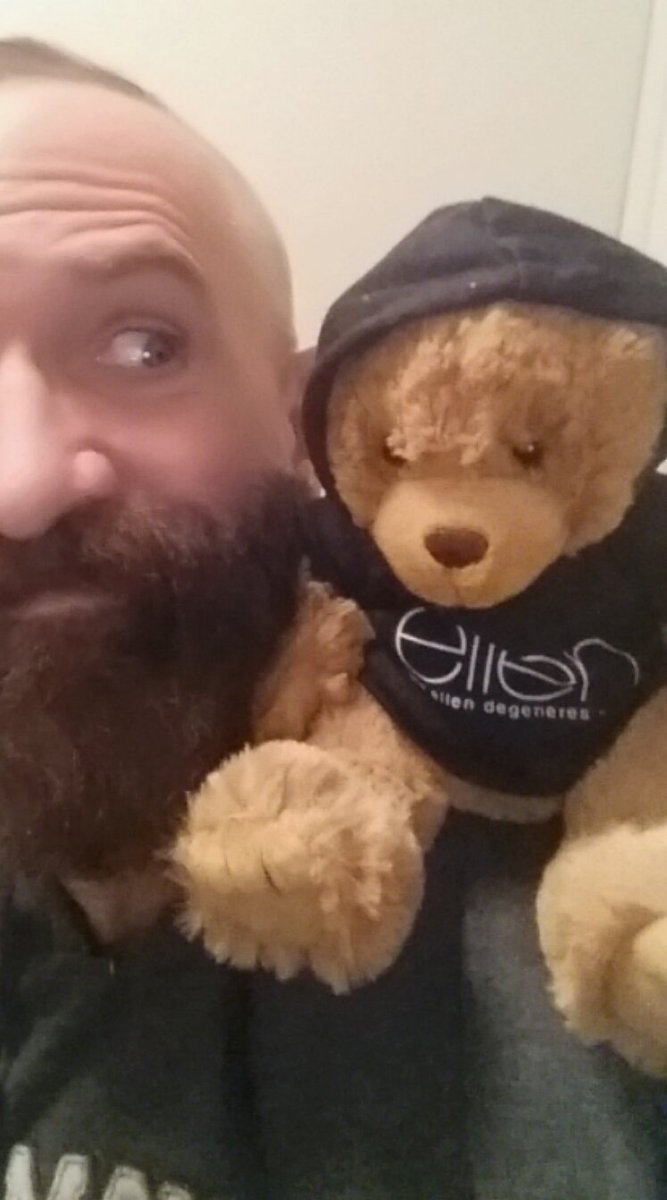 agathavincent1's tweet photo. @TheEllenShow IT IS #NATIONALHUGABEARDAY Me, with the only teddy bear I own.  #LoveIsLove #HelloFromChicago #AgathaVincentStudios https://t.co/UD3x3WGEjx