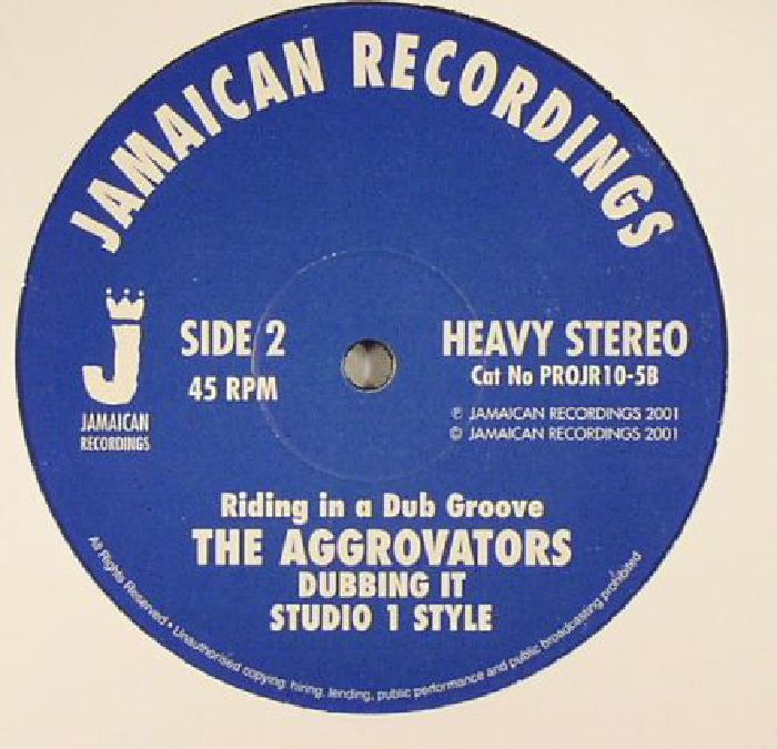 Jamaican Recordings PROJR10-5 - The Aggrovators - Dubbing It Studio 1 Style (10''-Vinyl) #JamaicanRecordings #TheAggrovators