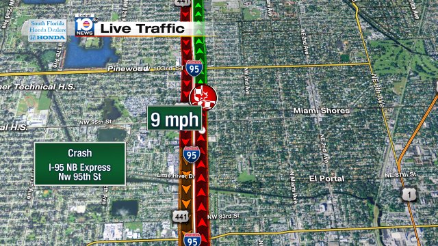 Crash on I-95 NB Express at NW 95th St #traffic https://t.co/PIpabtWlX7