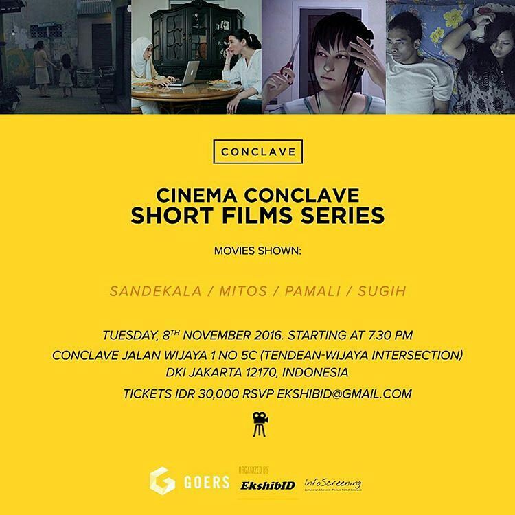 ekshibid's tweet photo. Masih suasana mistis dan yang seram-seram lepas Oktober kemarin, besok program Cinema Conclave akan memutar  kompilasi film pendek pilihan! https://t.co/qcH75EFzuB