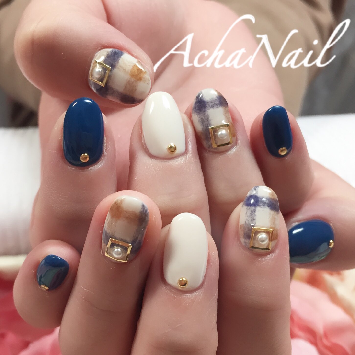 ネイリストasami Achanail もけもけチェックネイル T Co Af9xode3iv ファー ネイル ネイビーネイル チェック柄 ネイビー 秋ネイル 冬ネイル ブランケットネイル もけもけ ネイル ジェルネイル ネイルデザイン フィルイン 池袋 池袋