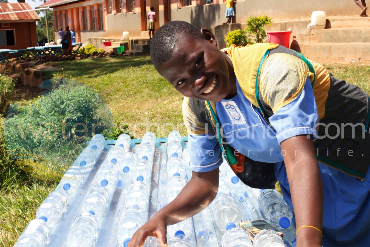 WaterSchool_UG's tweet photo. Easiest solution for improving drinking water quality in schools is the use SODIS method. #cleanwaterforlife. https://t.co/pacFBjJ1bR
