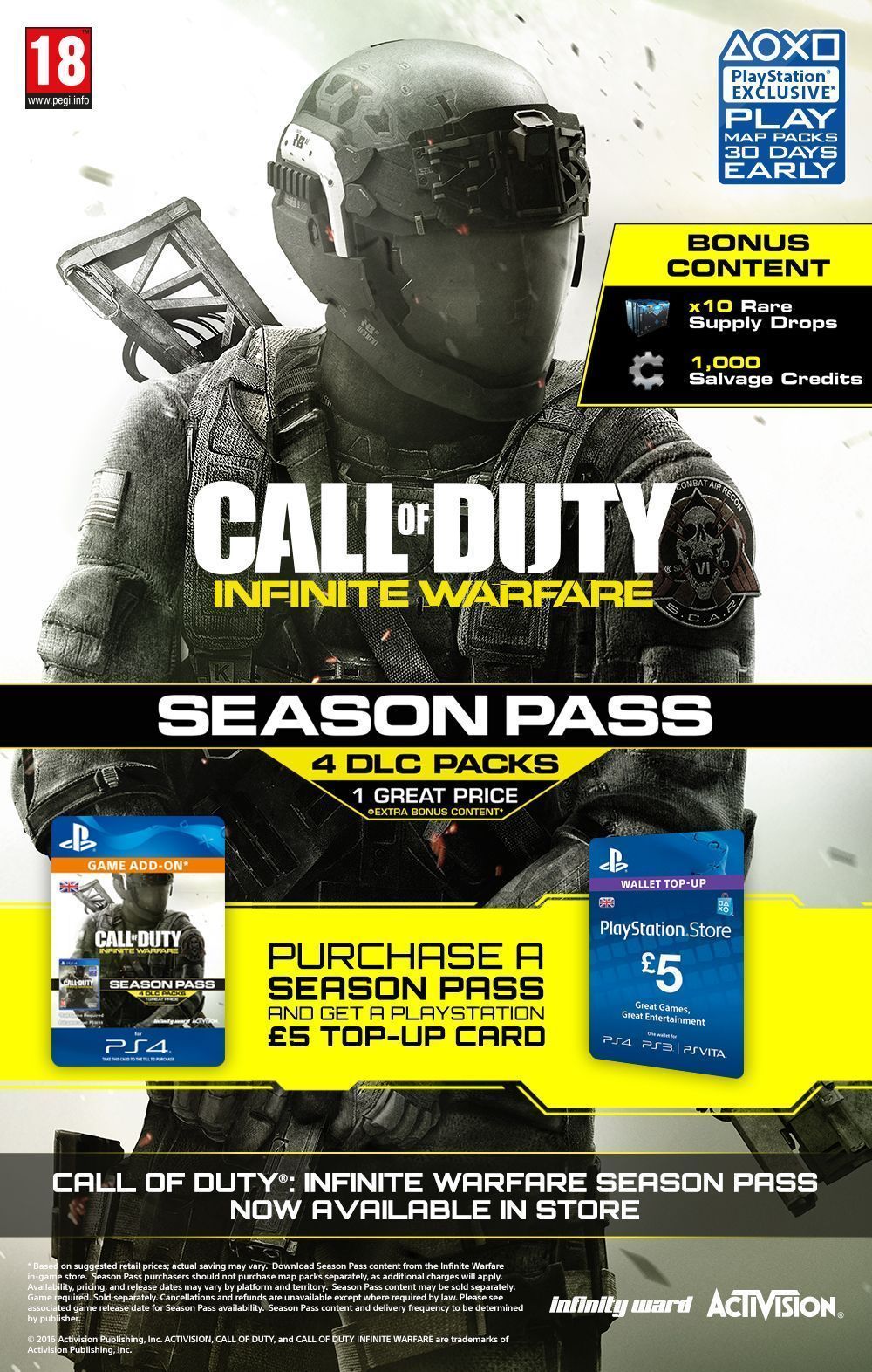 Infinite warfare season pass ps4 on sale cheap