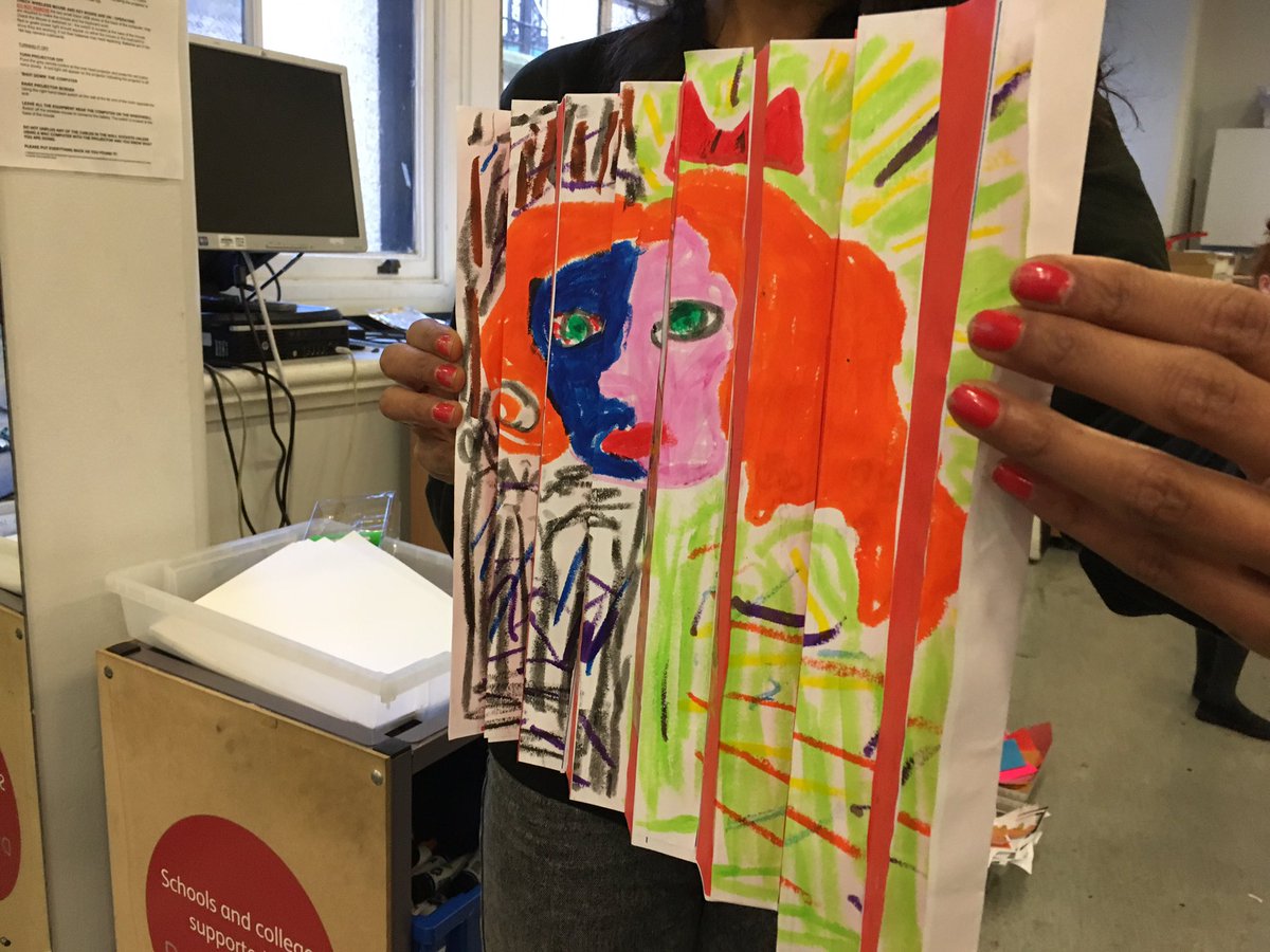 NPGSchools's tweet photo. Year 6 double self portraits on present and future self #ArtsEd #P4C  #SeeVanDyck https://t.co/qOXnBlcWKz