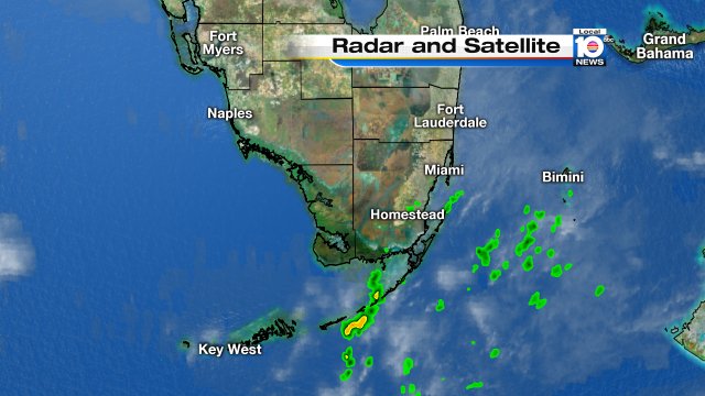 E/NE Breeze will continue to bring a slight chance of a few showers. Watch Local10 for more https://t.co/xITfv5aYHt