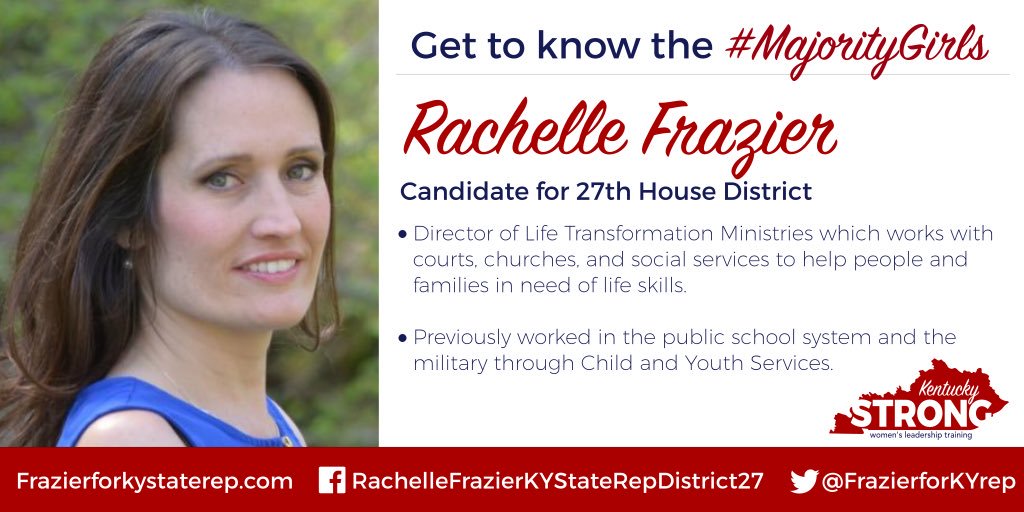 ky_strong's tweet photo. Rachelle Frazier is the conservative candidate that will make folks in Meade and Hardin Counties proud! Please vote for @Frazier4kyrep! https://t.co/2LTMV8rdFo