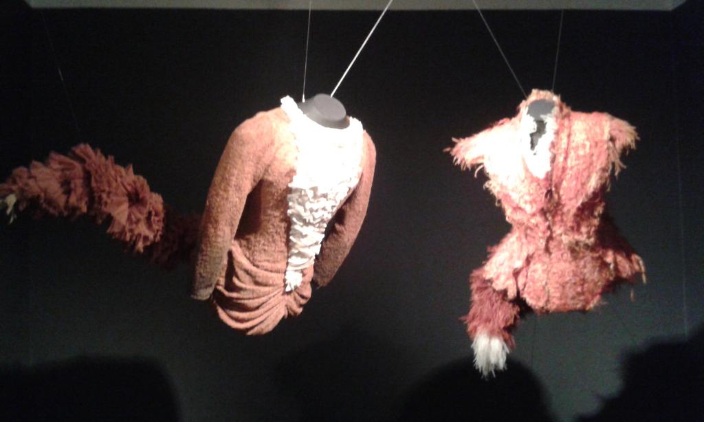 nellyfitzpat's tweet photo. 1939 &amp; 2012 costumes for 'Lady into Fox' from Rambert archives, on display at The Lowry. @RADLibrary https://t.co/TaOgOyWvrS