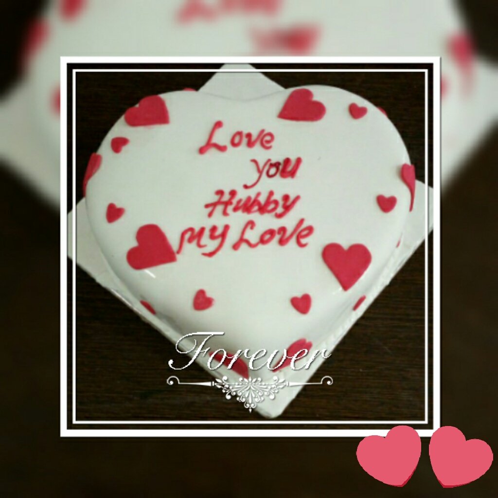 #foreverinlove cakeforhubby #fondantcakes #bangalore #cakes #ValentinesDay #heartshapedcakes #iloveyou #husbandandwife #love #foreverwe2