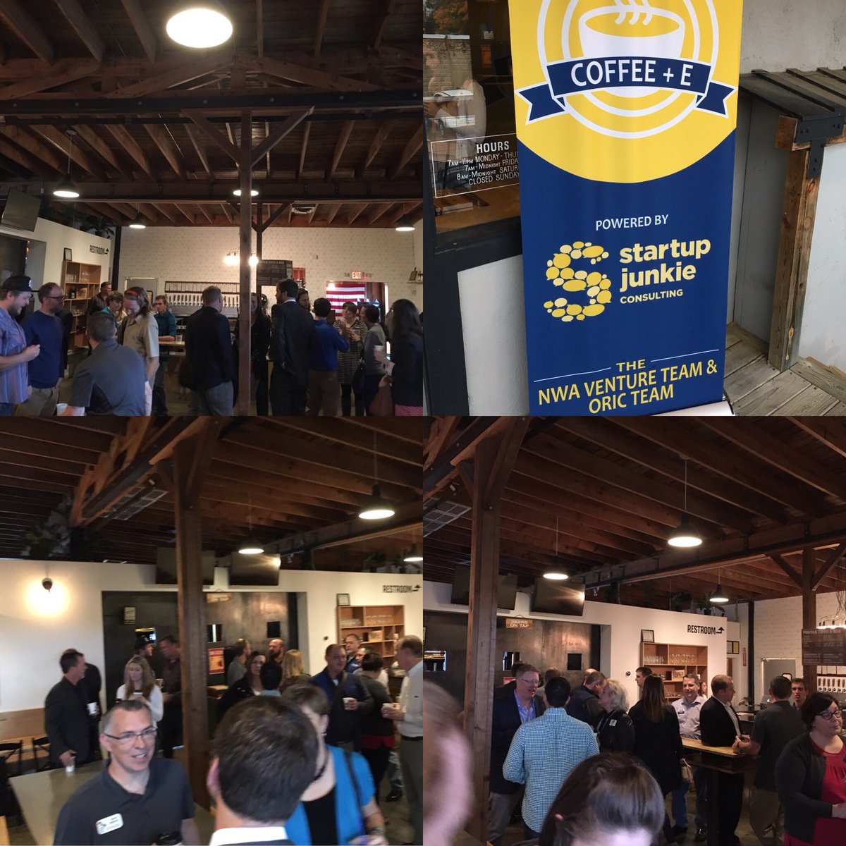 Coffee+E &amp; ScaleUp Kickoff at <a href="/PuritanAR/">Puritan Coffee&Beer</a>! The #nwark venture scene continues to gain momentum! #aridea #entrepreneurs #creatives #innovators