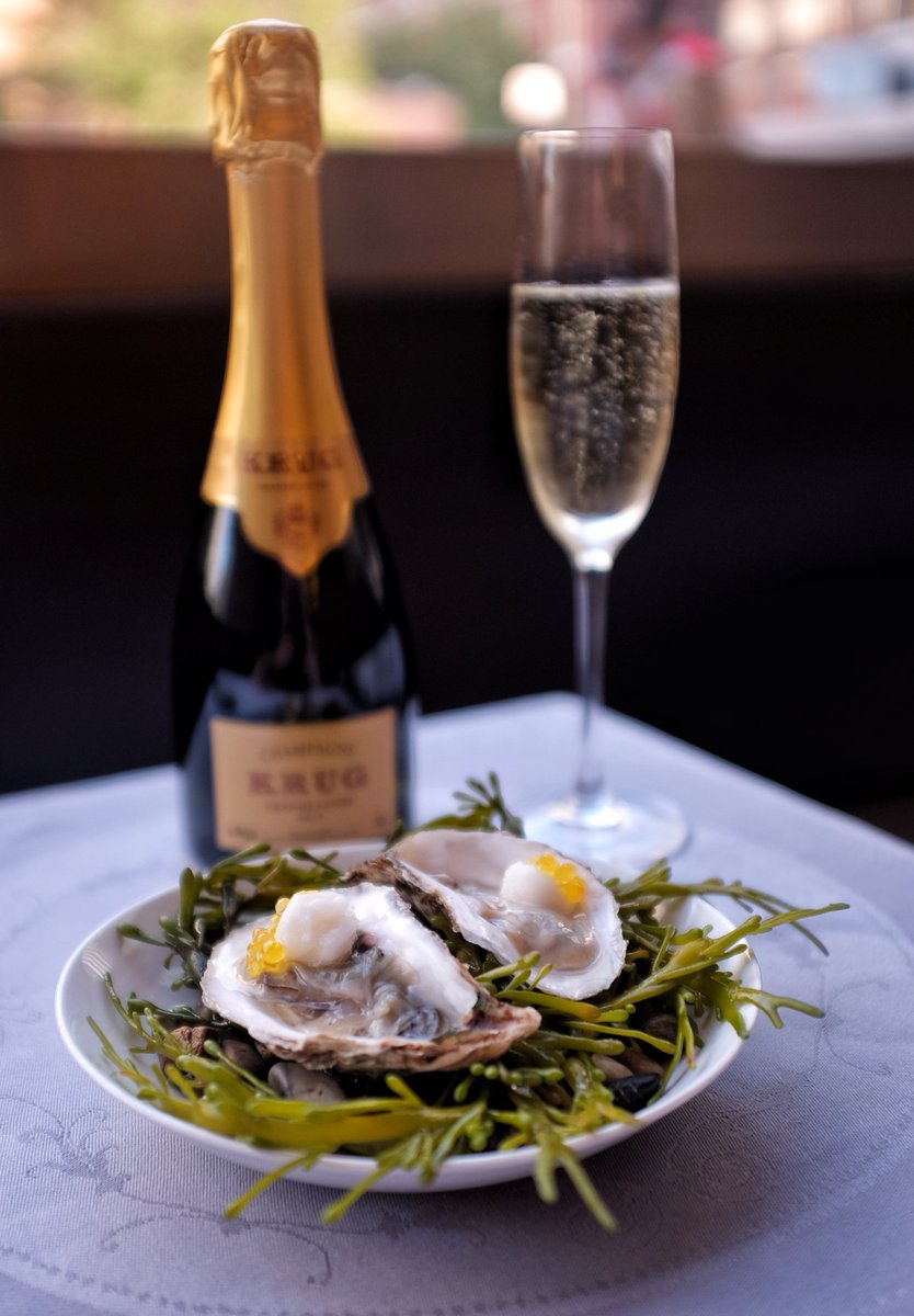 Ritzy new special at <a href="/Brindille_Chgo/">BrindilleChicago</a>: Krug “Special Cuvee” Brut, Reims MV by the glass or 1/2 bottle with oysters.