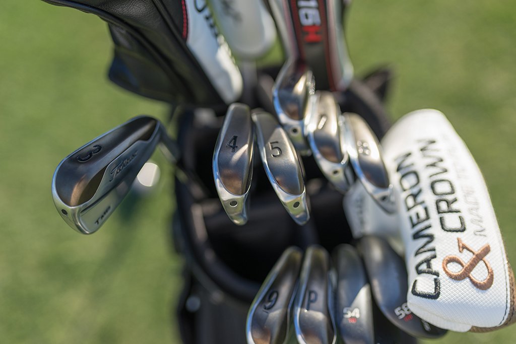 Titleist's tweet photo. A complete set of Titleist T-MB #716irons? You can now game it. Find a trial location near you: https://t.co/4rO0PHZCIs https://t.co/RxxwkgTJGl
