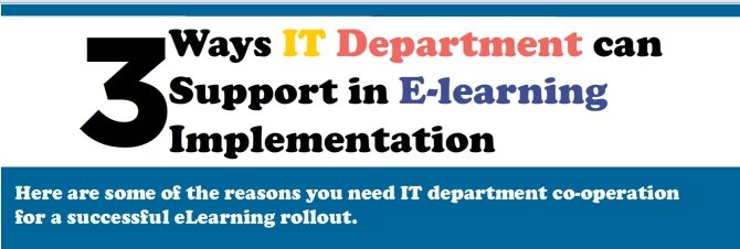 commlabindia's tweet image. 3 Ways IT Department Can Support in #eLearningImplementation [Infographic]
bit.ly/2fx8TNH