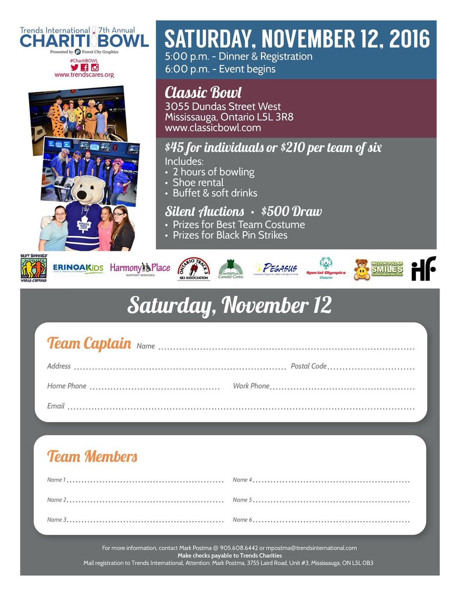 trendscaresCAN's tweet image. Ladies and gentlemen, #Chariti-BOWL is this Saturday!  We've still got a few lanes left!  C'mon out in support of some great organizations!