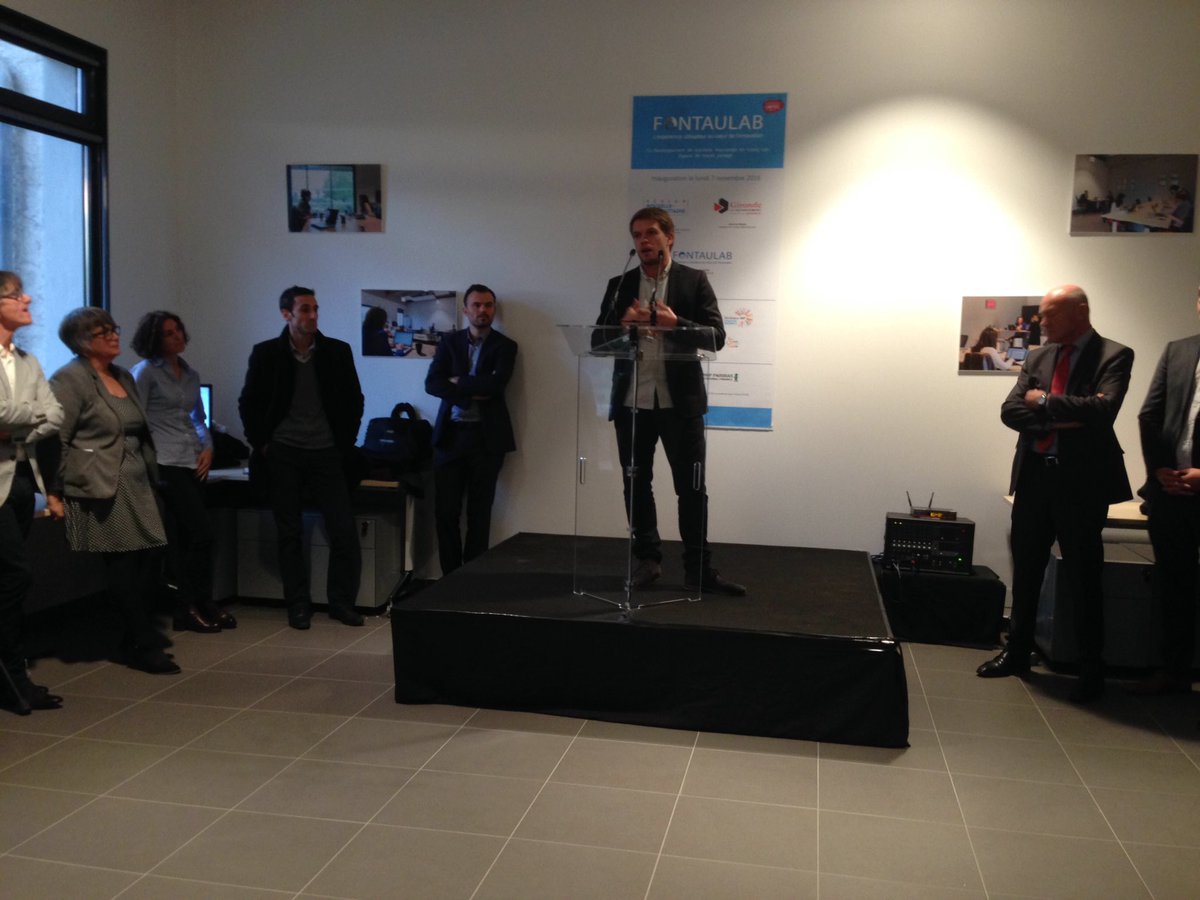 old_UNITEC's tweet photo. Inauguration @FontauLab illustration par @Macanaillefr @ALLOGIA https://t.co/IwKX21Kldi