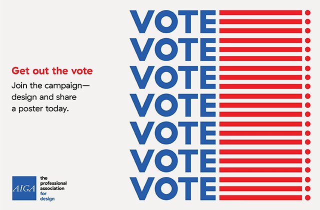 Happy Election Day Eve. Here are some creative announcements to get out the vote from AIGA. aiga.org/get-out-the-vo…