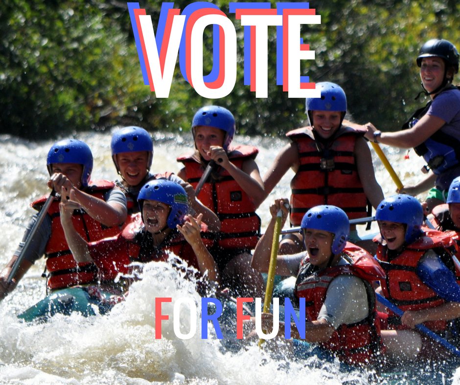 3RiversRafting's tweet photo. VOTE FOR FUN! #Threeriversfun #voteforfun https://t.co/z8P5GoirUC