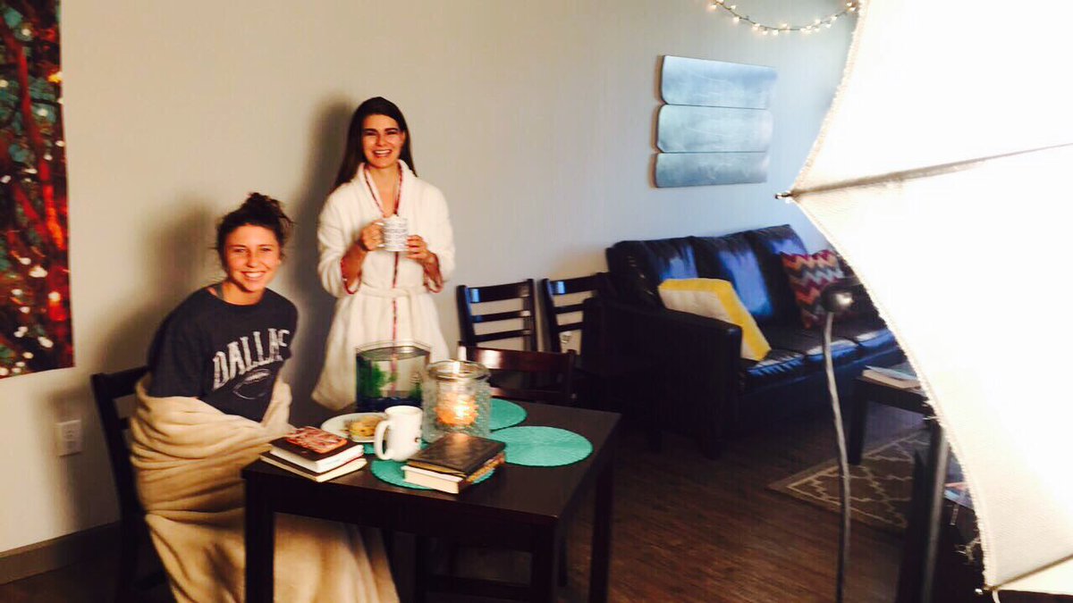CUBuffsVB's tweet photo. Behind the scenes of "Off The Court" #ourcrib with @Audrey_Rodri @stephshad1 https://t.co/oaRYdlFPT6