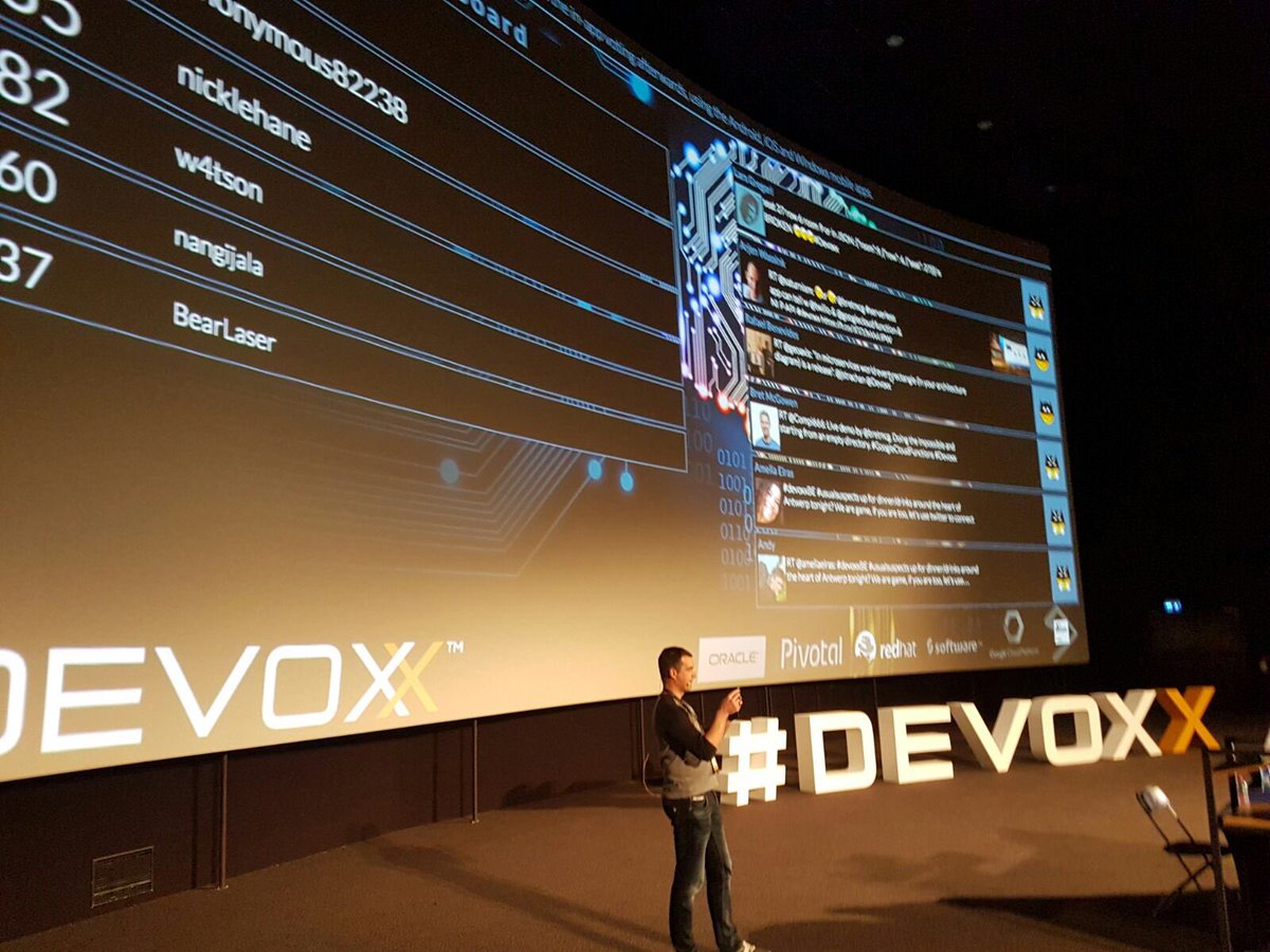 dev_at_CGI's tweet image. Now on stage @rfscholte presenting &apos;Java 9 and the impact on Maven Projects&apos; @Devoxx #JavaPracticeCGI
