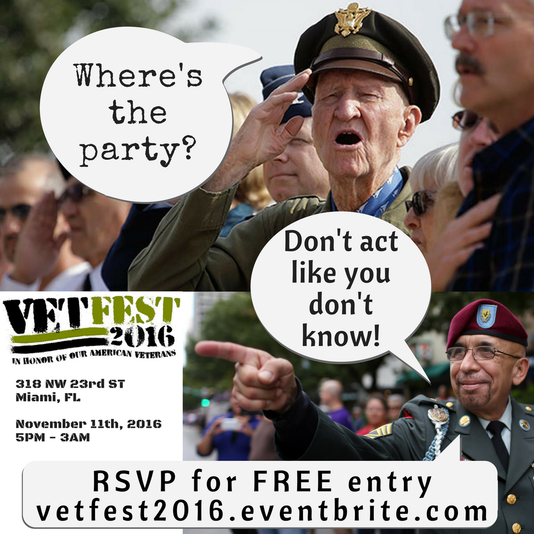 VetFestMiami's tweet photo. VetFest 2016 is one of @MiamiNewTimes' Top Ten Things to Do in Miami This Week for $10 or Less! RSVP for free entry. https://t.co/2oTfhrdb6S https://t.co/CzwIAiqbru