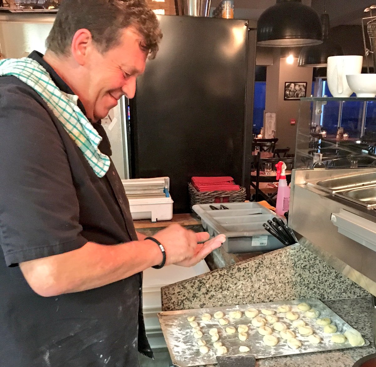 Homemade Gnocchi Prep by Aldo for the Gourmet Evening!#ItalianStyleGourmet #AmiciPortstewart #NorthCoast