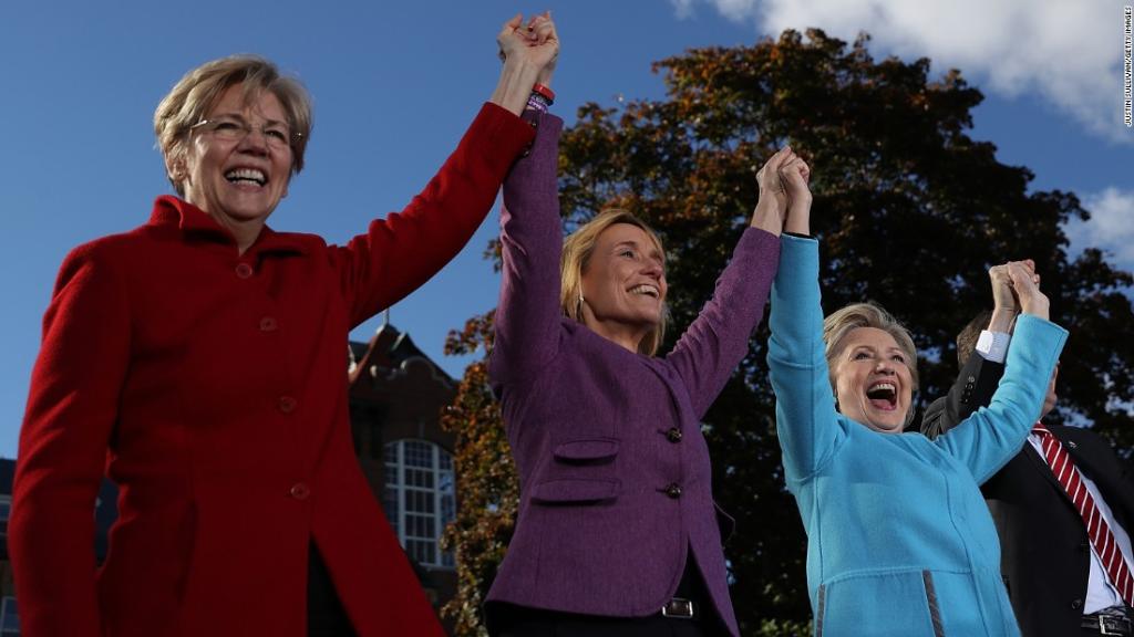 CNN's tweet photo. For some Hillary Clinton supporters, November 8 is more than Election Day - it's pantsuit day https://t.co/J3bZvfILgM https://t.co/BJyyhWwDit