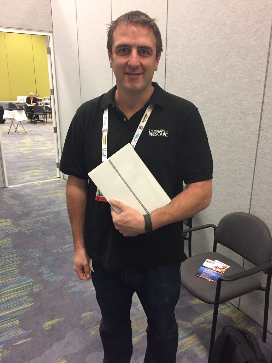 packexposhow's tweet photo. Congrats to @Kris_Matlock on winning the #PackagingMainEvent contest in the month of October! Enjoy your iPad! #PACKEXPO https://t.co/Uw69A5eBOy