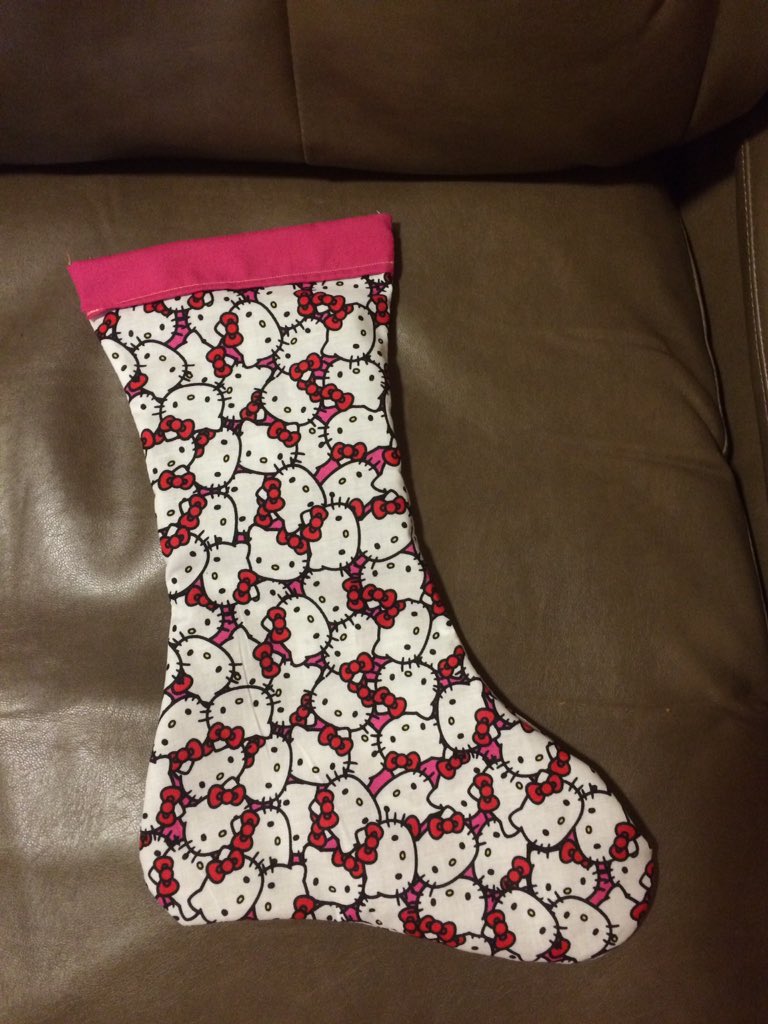 thebunnybundle's tweet photo. Have Annie's Stocking done. Now to work on the rest of the families. #HelloKitty #christmas2016 https://t.co/o5P9Wgy4XF
