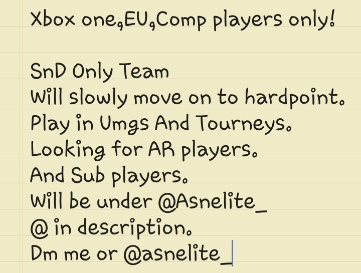 VectorJDR's tweet image. Will be under @OfficialASN_ 
DM me or @OfficialASN_  @FindMeAClan @ShoutGamers @6odlikeRTs @HyperRTs