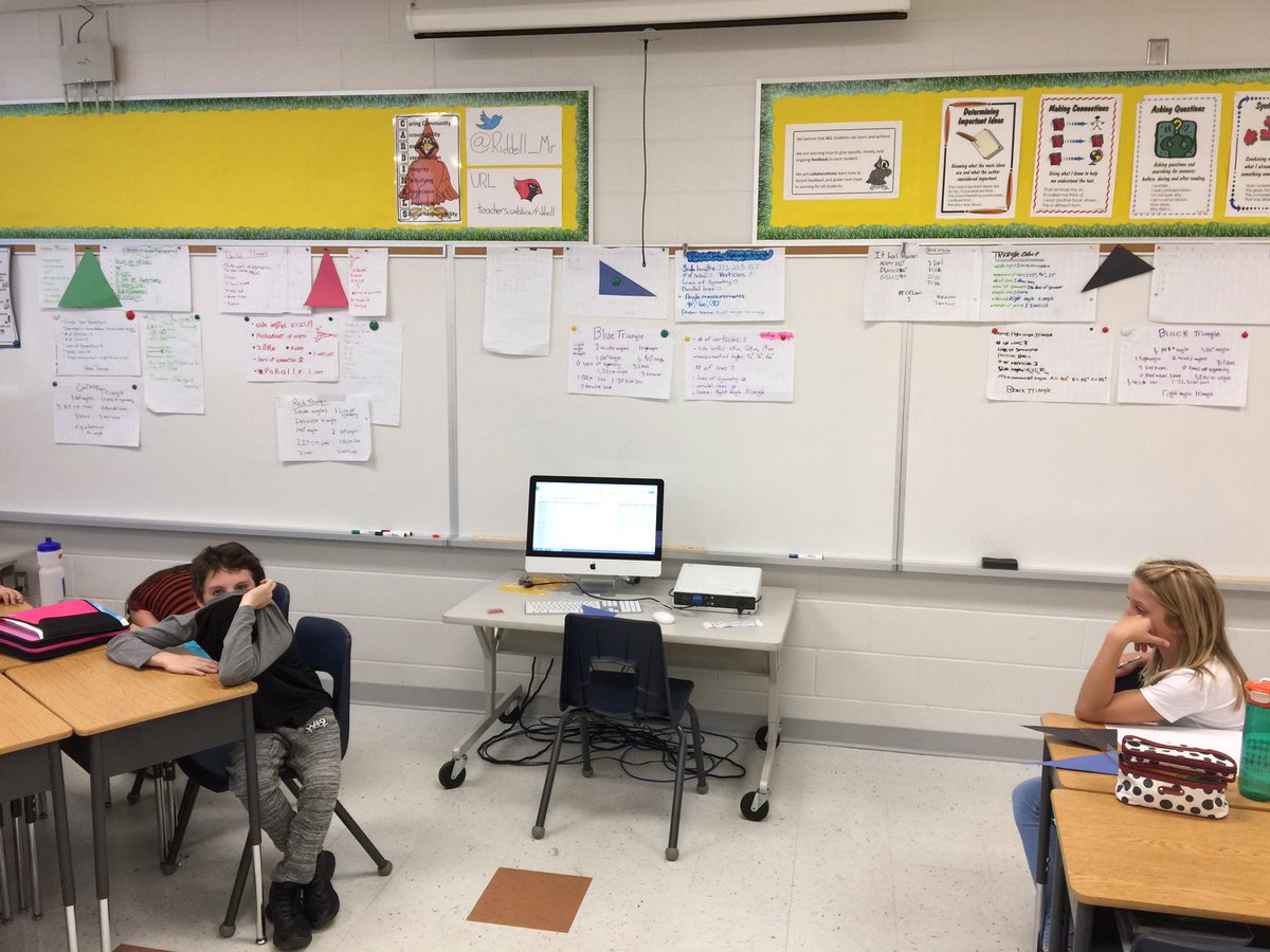 Riddell_Mr's tweet image. Comparing triangles. What is important when determining their characteristics. #sidelength #anglemeasurement #symmetry #MCCardinals