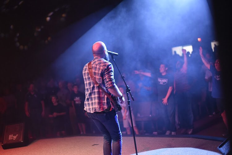 TC_RealMen's tweet photo. If you're lost and wandering
Come stumbling in like a prodigal child
See the walls start crumbling
Let the gates of glory open wide #tcRMC16 https://t.co/Hv37KrDflH
