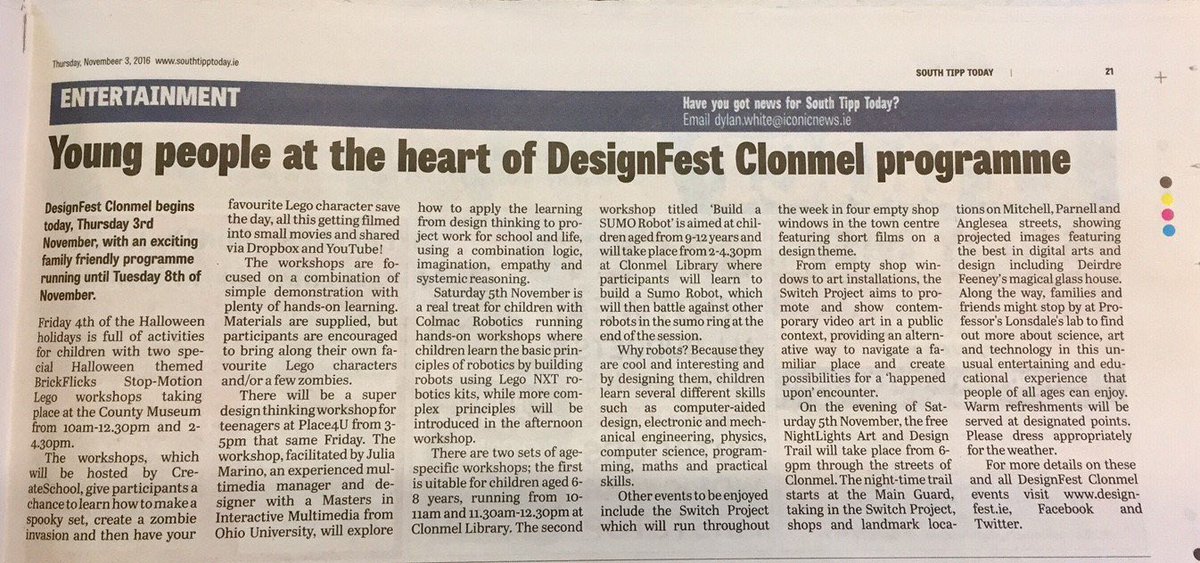 DesignFest Clonmel tweet media