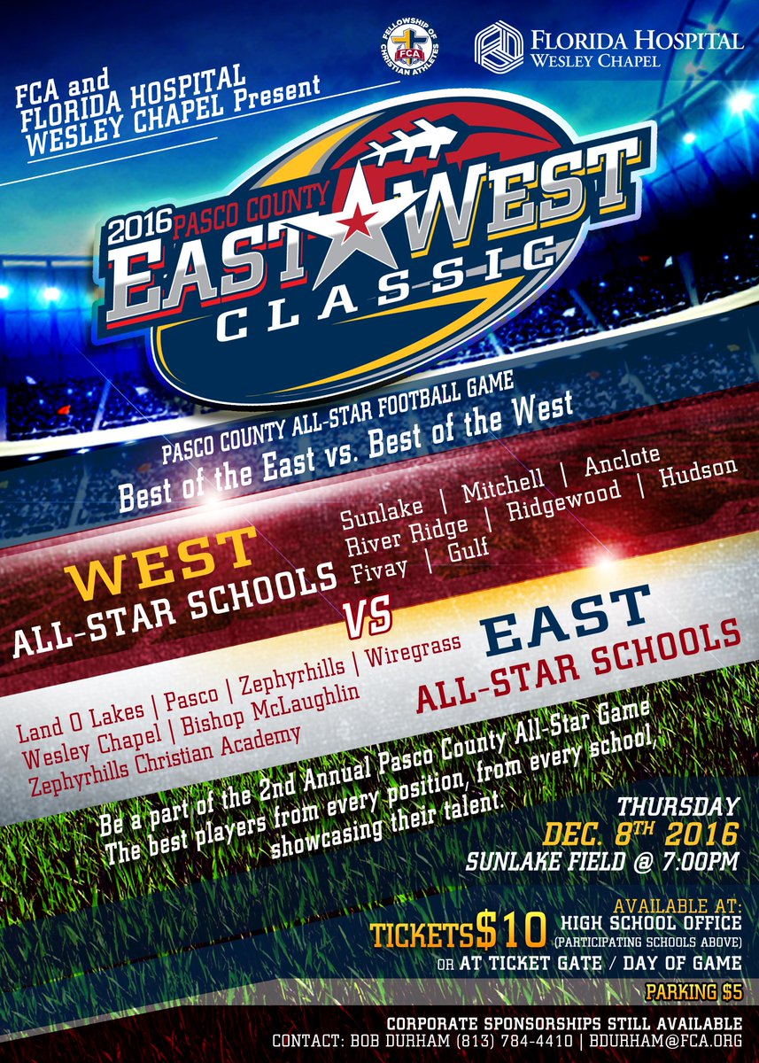 rrhsknights's tweet photo. Be sure to get your tickets to the FCA East West Classic all-star football game from Student Services https://t.co/AQ7jSWeMJ1 https://t.co/1OYZJOcF4D