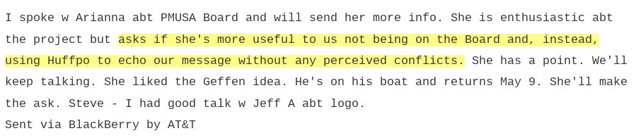 Arianna Huffington, co-founder of Huffinton Post, prefers covert influence #PodestaEmails
 wikileaks.org/podesta-emails…