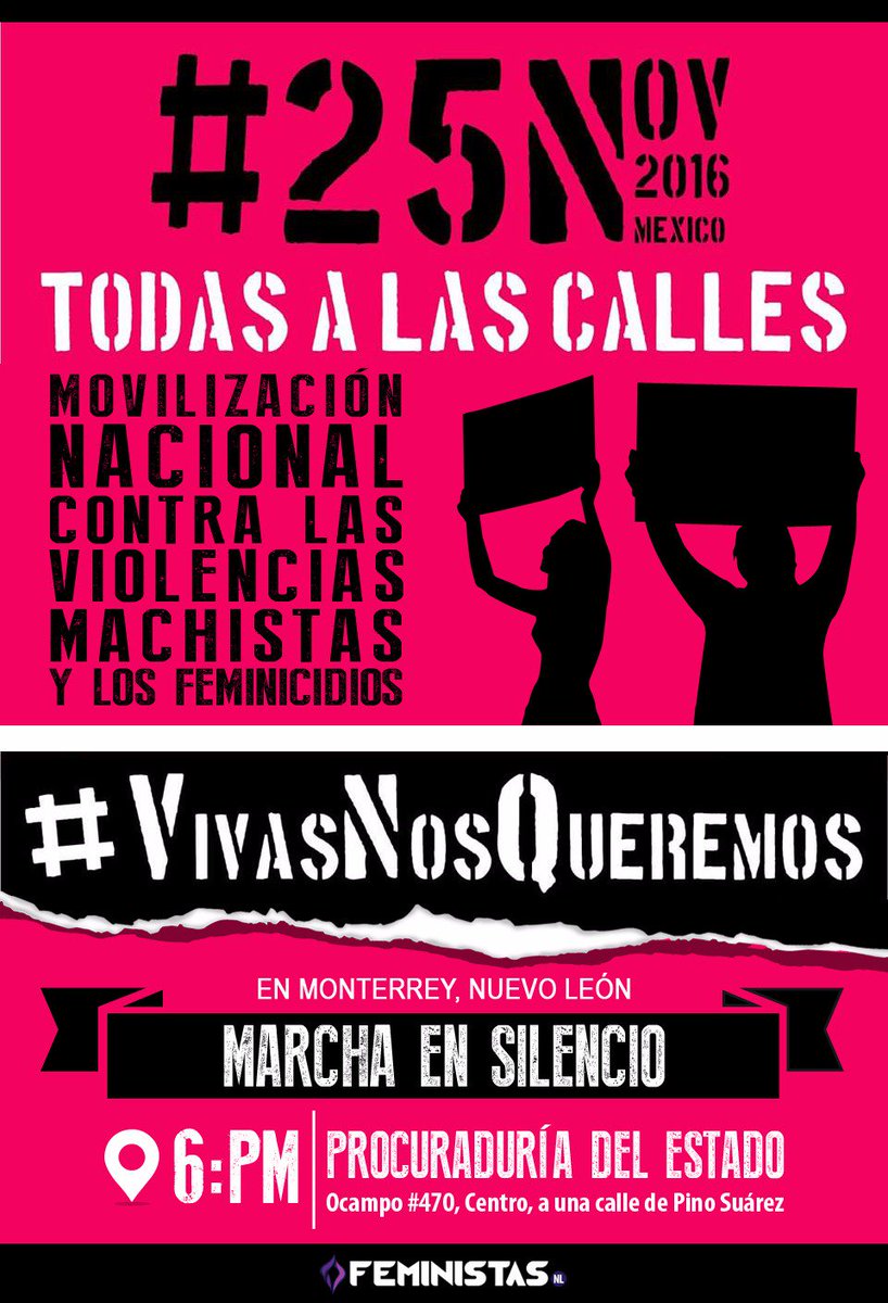 FeministasNL's tweet photo. Ayuden con un RT por favor #FeminicidiosEmergenciaNacional #MarchaenSilencio #Monterrey #NL #25N #NiUnaMenos #VivasNosQueremos https://t.co/cVe6toB6R9