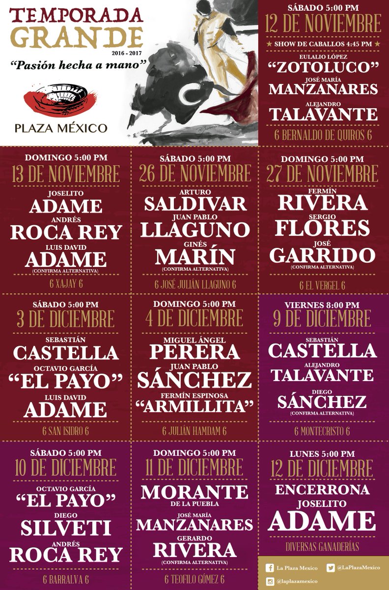 Plaza mexico precios
