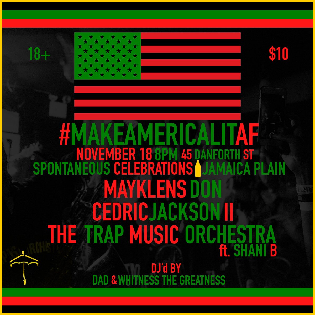 TrapOrchestra's tweet photo. Faaaaawwwwwwk u mean??? #MAKEAMERICALITAF https://t.co/QNTFdrejcb <--- get your ticket early tho https://t.co/cHwMIXDT6F